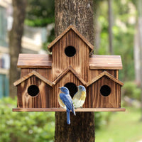 6 Hole Handmade Birdhouse - NestHaven-State of Style