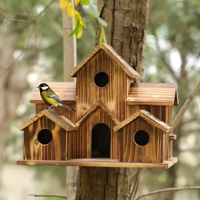 6 Hole Handmade Birdhouse - NestHaven-State of Style