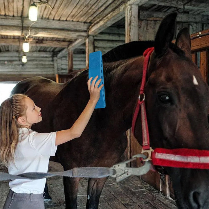 6-In-1 Horse Care Brush - EquiGlow-Blue-State of Style