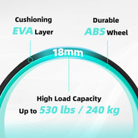 Back Roller Wheel Set of 4 with Yoga Blocks – Artheva