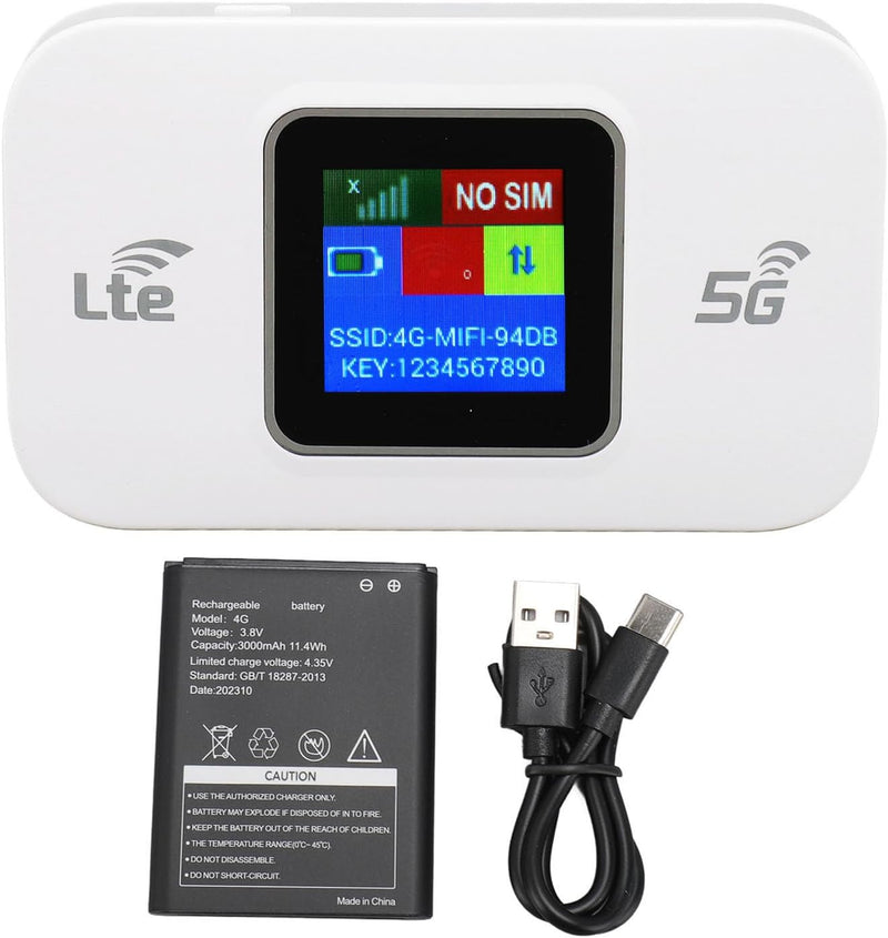 4G LTE USB WiFi Hotspot Modem with 300Mbps Speed and 3000mAh Battery – Netvora