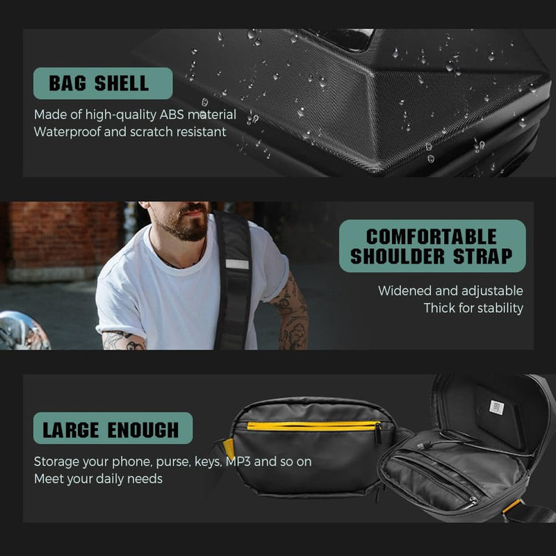 LED Motorcycle Crossbody Bag with Programmable Display – Nexora