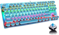 87-Key Mechanical Gaming Keyboard RGB Backlit Blue Switch