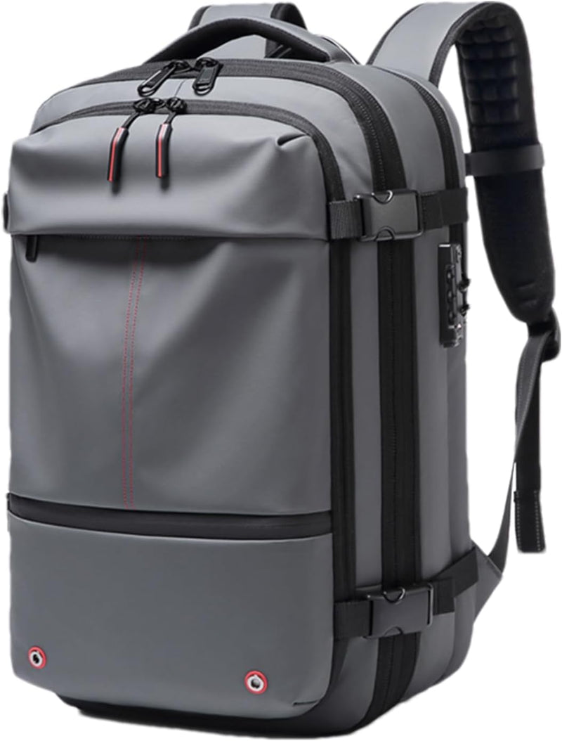Air Vacuum Backpack – Expandable 60L Waterproof Travel Pack with Laptop Compartment – Trivora