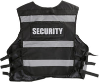 Adjustable Hi-Vis Security Vest with Reflective Tape M–XL