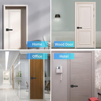 Smart Fingerprint Door Lever Lock with Key Access & 30 User Capacity – Nivora