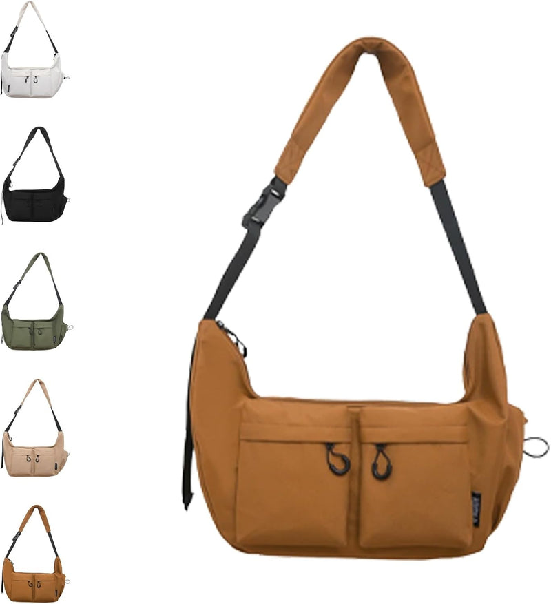 Large Capacity Canvas Crossbody & Messenger Bag – Kaelen