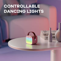 Portable Mini Karaoke Machine with Bluetooth Speaker & 2 Wireless Mics – Veylo
