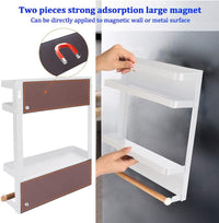 Magnetic Fridge Spice Rack with Paper Towel Holder – Oryden