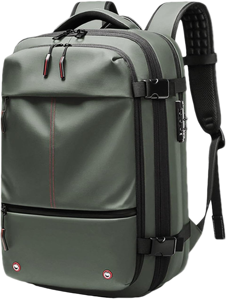 Air Vacuum Backpack – Expandable 60L Waterproof Travel Pack with Laptop Compartment – Trivora