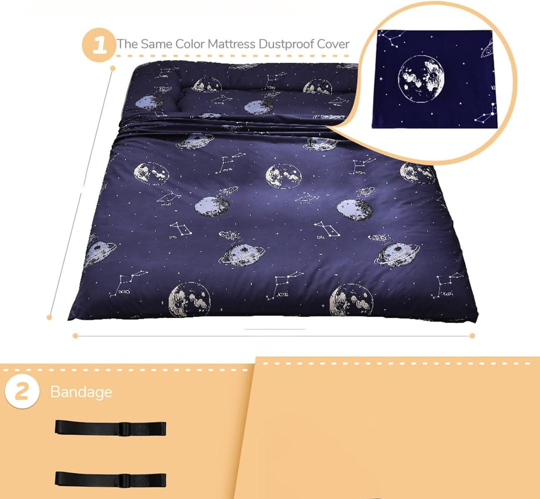 Foldable Japanese Futon Floor Mattress with Memory Foam Support – Arivon