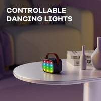 Portable Mini Karaoke Machine with Bluetooth Speaker & 2 Wireless Mics – Veylo