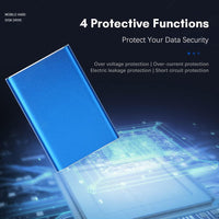 Portable 1TB USB 3.0 Hard Drive with Metal Case and High-Speed Transfer – Dravero
