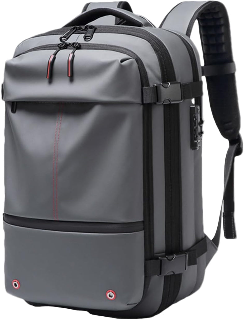 Air Vacuum Backpack – Expandable 60L Waterproof Travel Pack with Laptop Compartment – Trivora