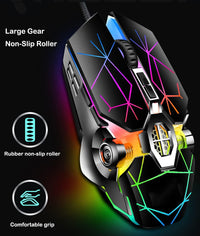 87-Key Mechanical Gaming Keyboard RGB Backlit Blue Switch