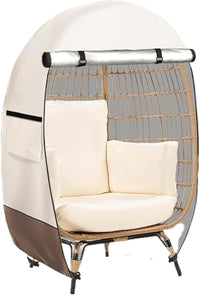 Waterproof Egg Chair Cover with Double Zipper – Solara