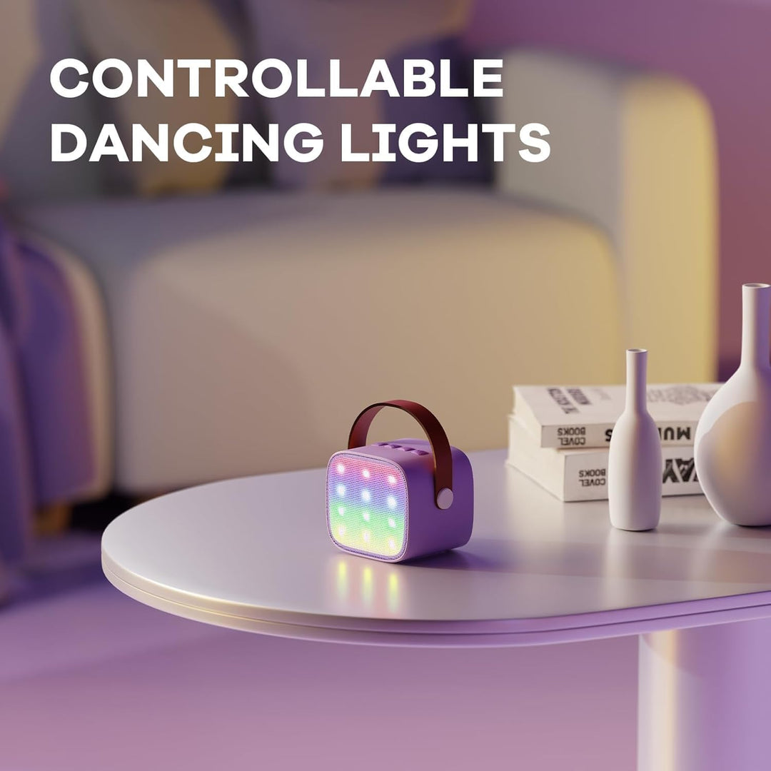 Portable Mini Karaoke Machine with Bluetooth Speaker & 2 Wireless Mics – Veylo