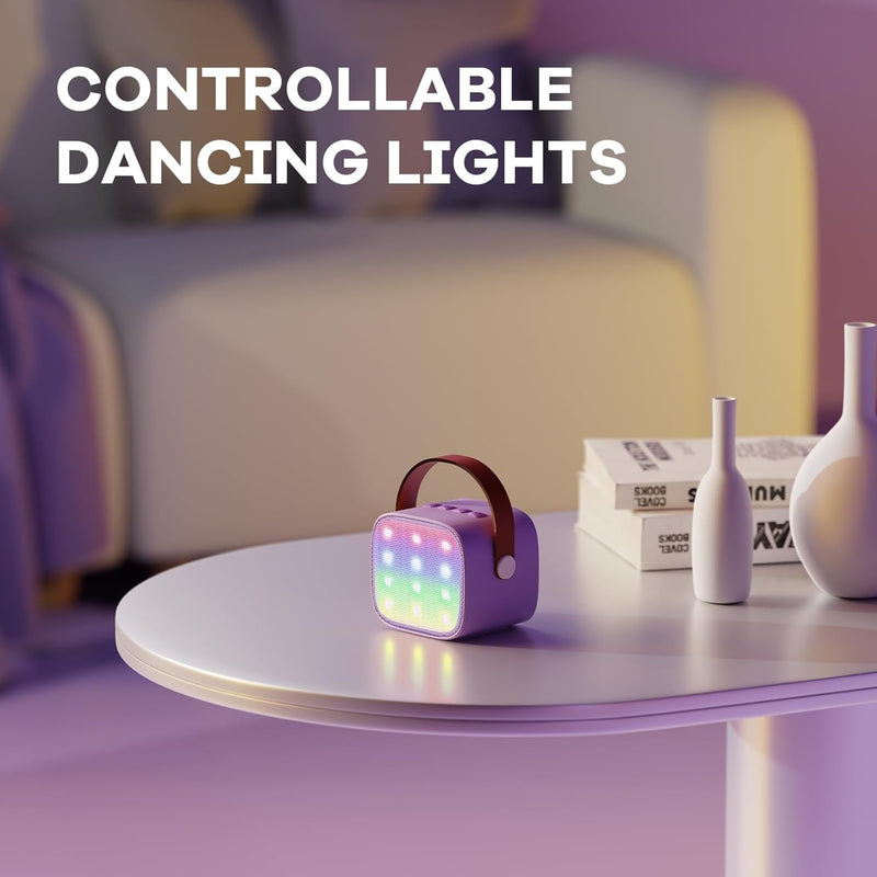 Portable Mini Karaoke Machine with Bluetooth Speaker & 2 Wireless Mics – Veylo