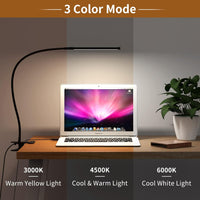 77 LED Desk Clamp Lamp with USB Power & Flexible Gooseneck – Serava
