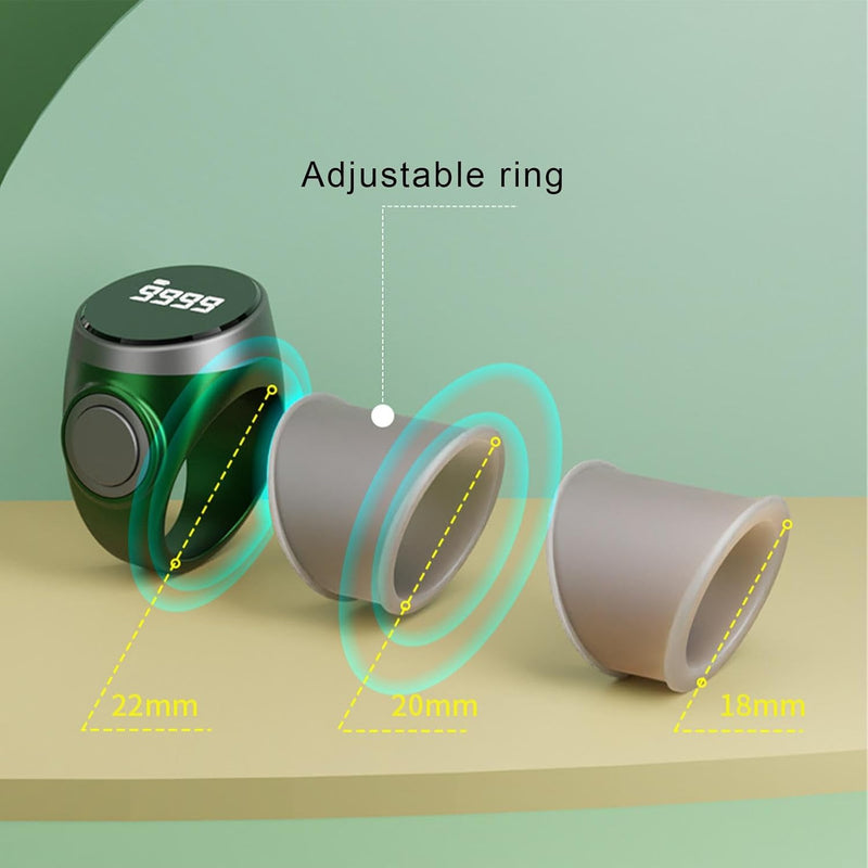 4-Digit Rechargeable Digital Finger Counter Ring (1+1 FREE) – Calmero