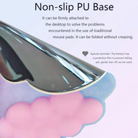 Cloud-Shaped Ergonomic Wrist Rest Set with Mouse Pad & Coaster – Zeyora