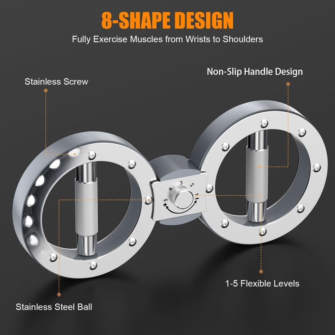 Twister Arm Exerciser with Adjustable 12LB Resistance and 360° Rotation – Zeynor