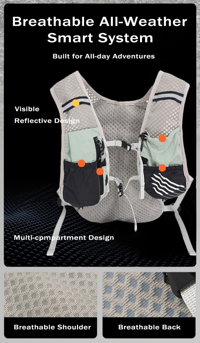 Ultra-Light Hydration Running Vest with 2L Water Bladder – Dravien