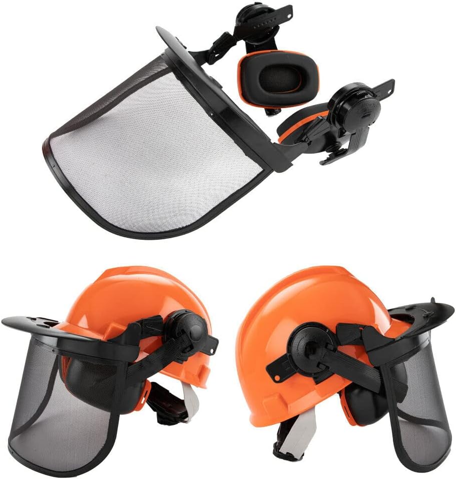 Forestry Safety Helmet with Face Shield & Ear Muffs – ArborMax
