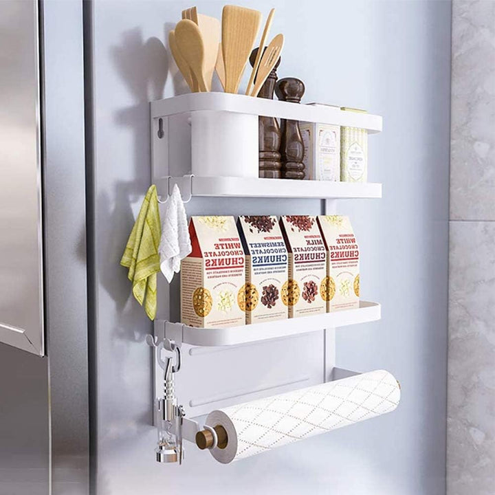Magnetic Fridge Spice Rack with Paper Towel Holder – Oryden