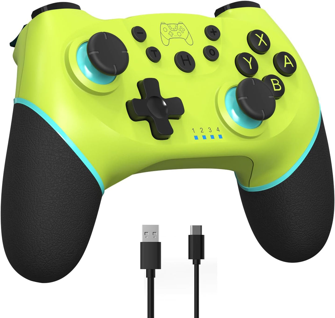 Wireless Switch Controller with Hall Effect Joysticks and Turbo Function – Nexora