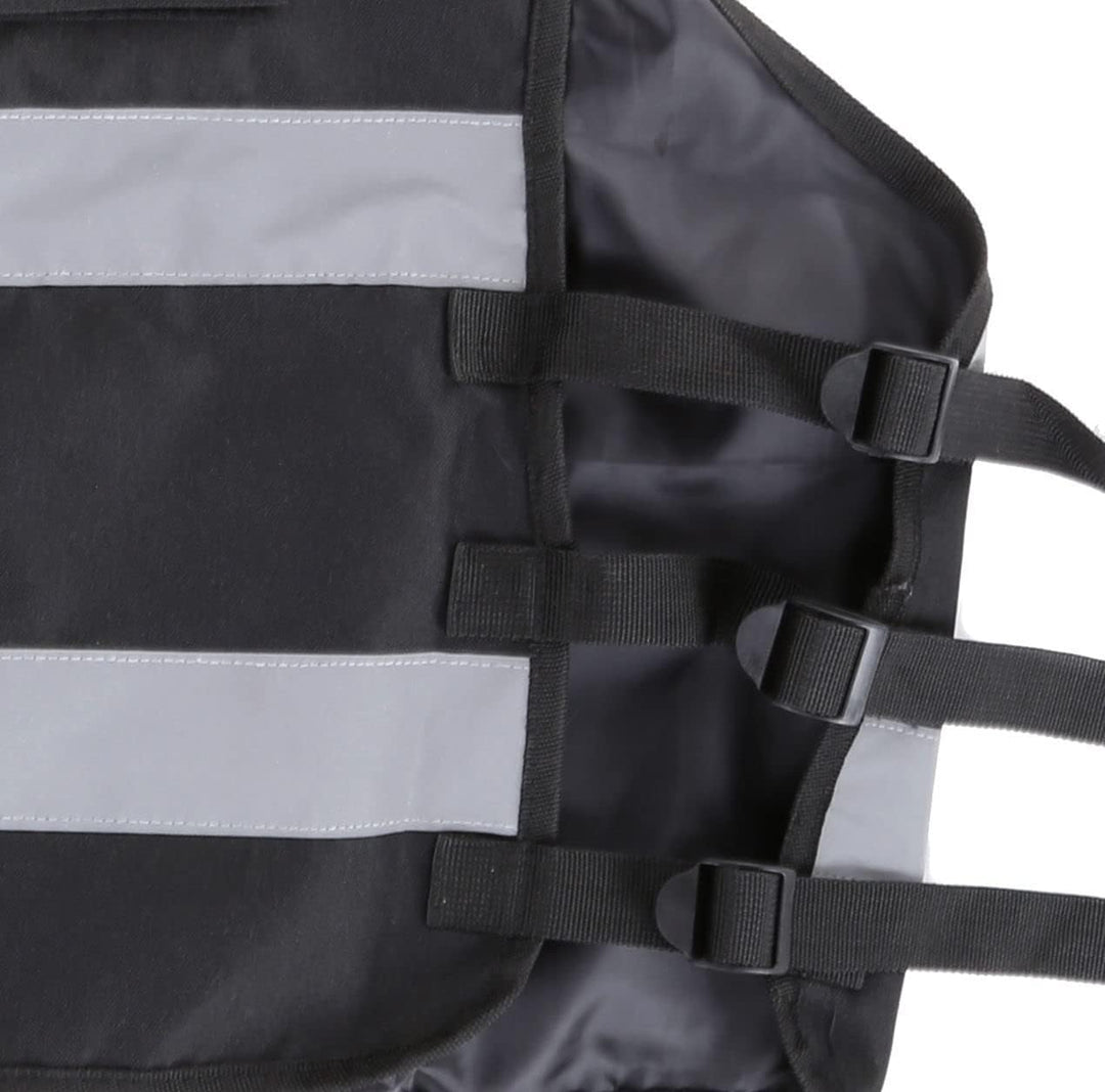Adjustable Hi-Vis Security Vest with Reflective Tape M–XL