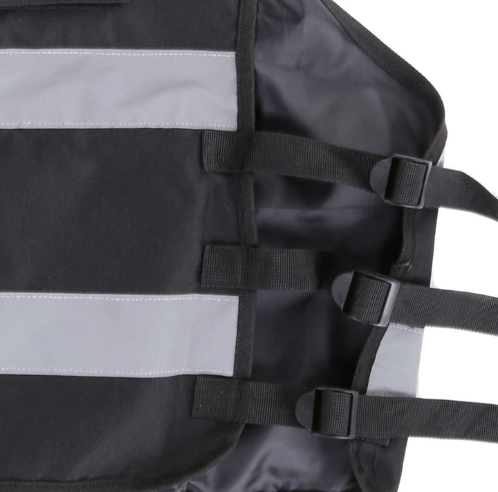 Adjustable Hi-Vis Security Vest with Reflective Tape M–XL