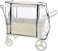 Stroller Rain Cover – Windproof Protective Canopy for 2-Seat & 4-Seat Carts – Venaro