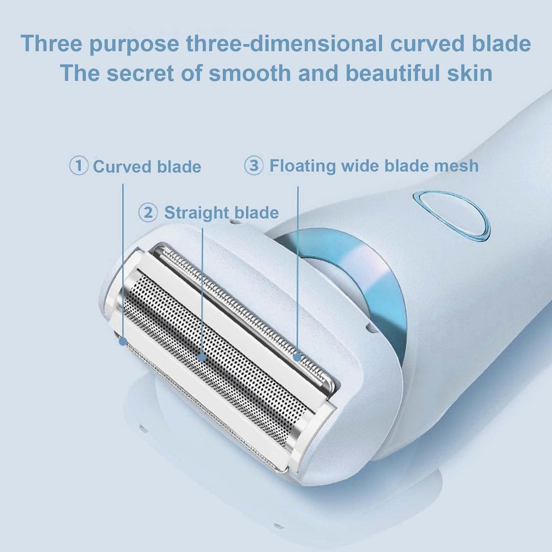 Women’s Electric Shaver with 3 High-Speed Blades and 3D Floating Foil – Nivora
