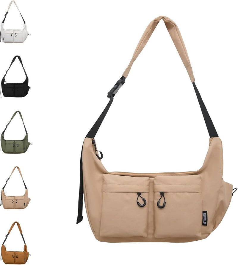 Large Capacity Canvas Crossbody & Messenger Bag – Kaelen