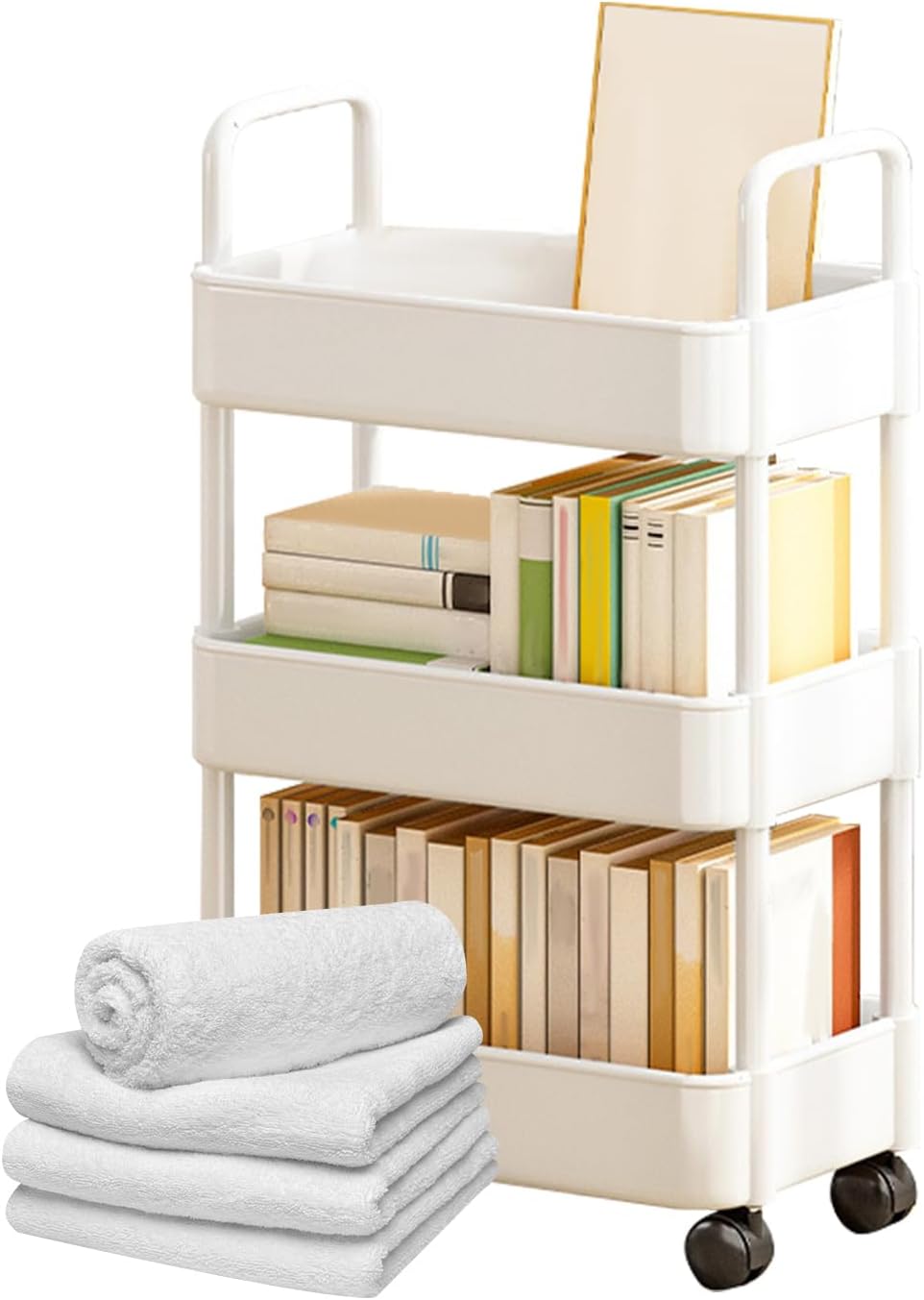 Rolling Utility Cart with Wheels & Handle – Veyora