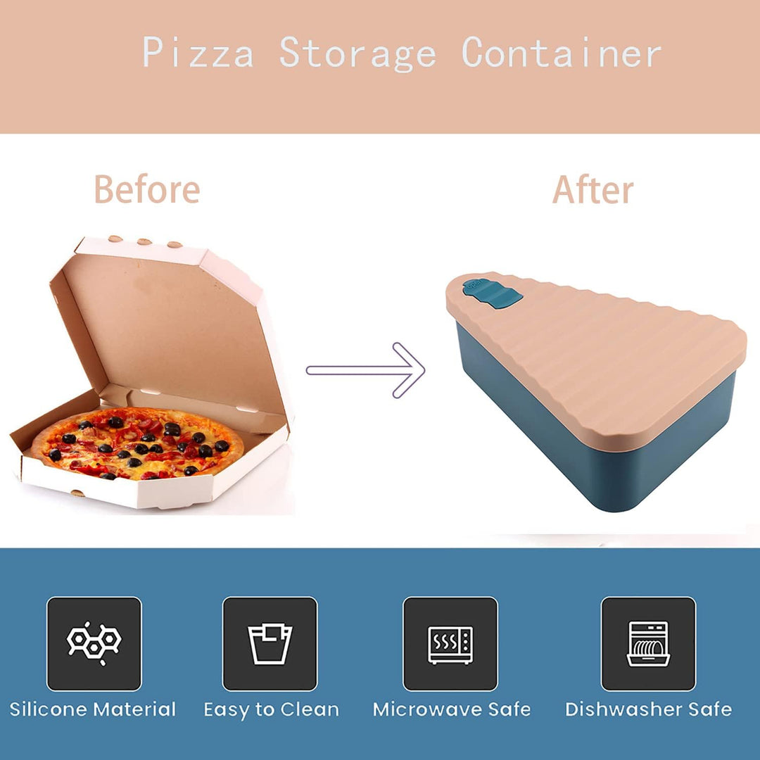 Reusable Pizza Storage Container with 2 Trays – SliceSafe (1+1 FREE)
