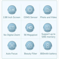 4K Compact Digital Camera with 58MP Photos and 16X Zoom – Lumora