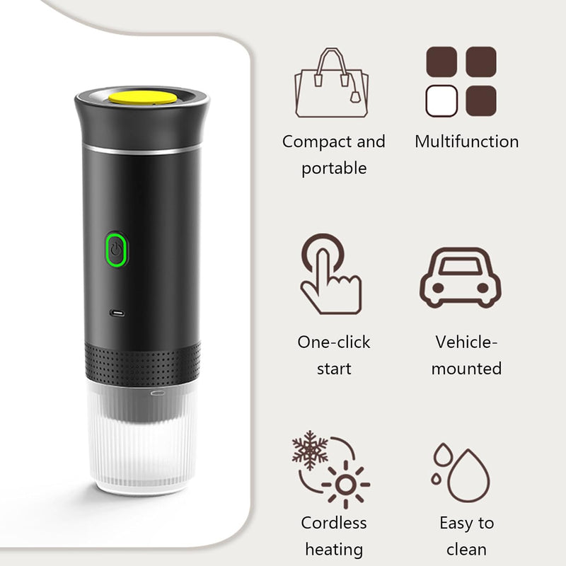 Portable 3-in-1 Espresso Coffee Maker with Rechargeable Battery – Raverno