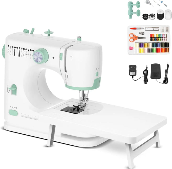 Portable Sewing Machine with 12 Stitches & Extension Table – StitchPro