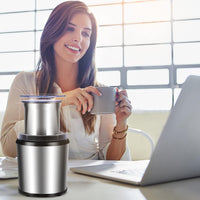 Electric Coffee & Spice Grinder with Removable Cup – BrewMate