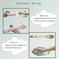 Cloud-Shaped Ergonomic Wrist Rest Set with Mouse Pad & Coaster – Zeyora