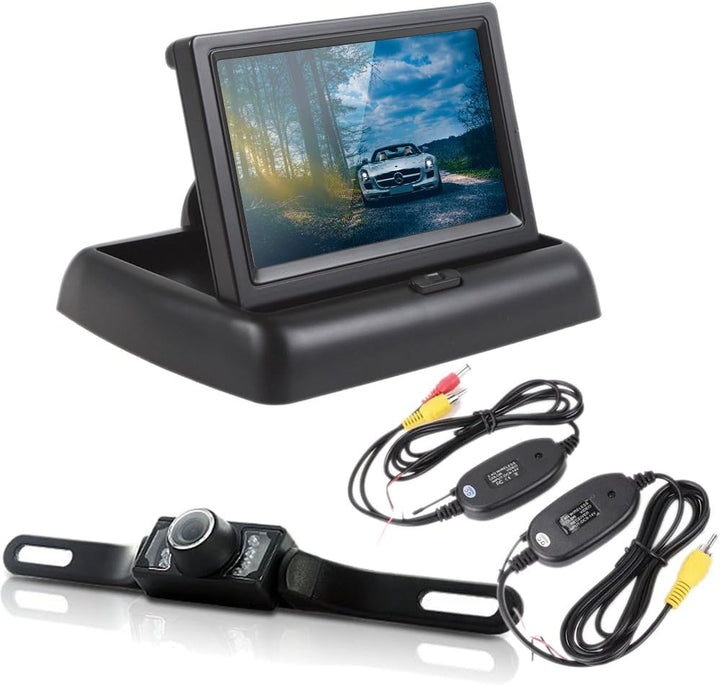 Wireless Car Reversing Camera with 4.3" (10.9 cm) LCD Monitor – ParkSafe