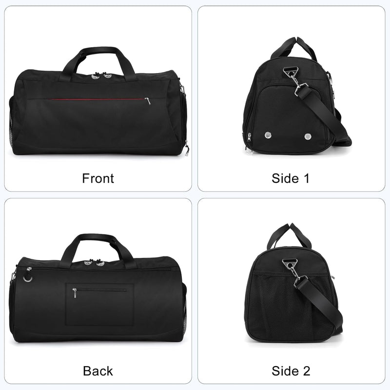 Large 45L Waterproof Sports Duffel with Shoe Compartment & Wet Pocket – Unisex Gym & Travel Bag