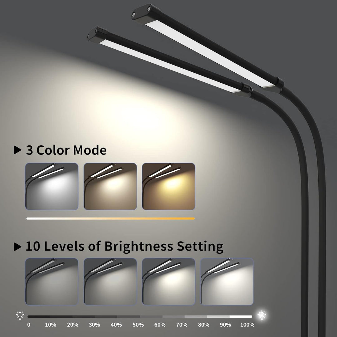77 LED Desk Clamp Lamp with 70cm Flexible Gooseneck – Ravien