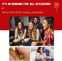 Retro Red Electric Tabletop Popcorn Maker with Timer – Calvano