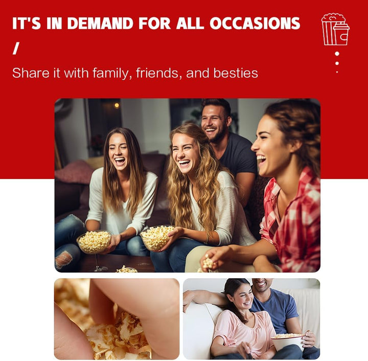 Retro Red Electric Tabletop Popcorn Maker with Timer – Calvano