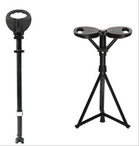 Foldable Walking Cane with Seat – StepMate
