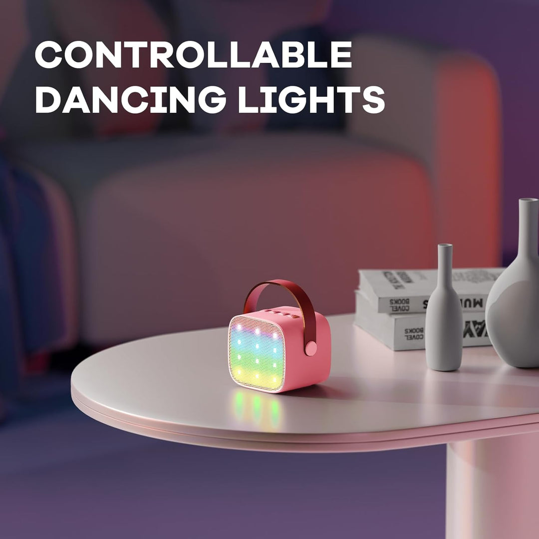Portable Mini Karaoke Machine with Bluetooth Speaker & 2 Wireless Mics – Veylo