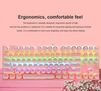 87-Key Mechanical Gaming Keyboard RGB Backlit Blue Switch